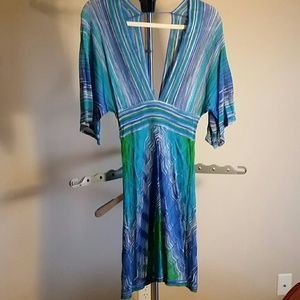 Deep Vneck Open Back dress. New Without Tags